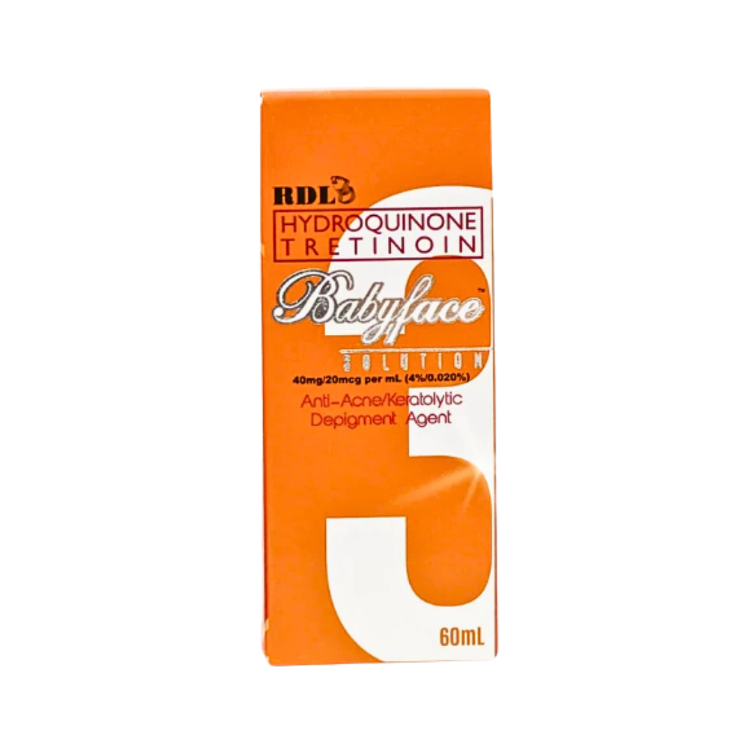 RDL Hydroquinone Tretinoin Baby Face Solution No. 3 60ml RDL Hydroquinone Tretinoin Baby Face Solution No. 3 60ml